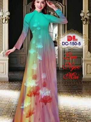 Vải Áo Dài Hoa In 3D AD DC150 19